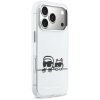 Etui Karl Lagerfeld IML Karl & Choupette Peekaboo Logo MagSafe do iPhone 17 Pro biały